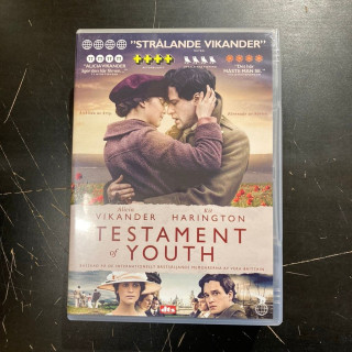 Testament Of Youth DVD (VG/M-) -draama-